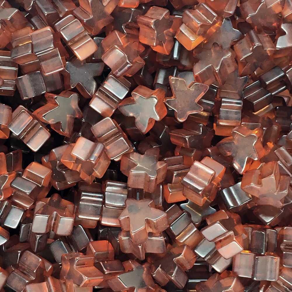 "Brown" (Translucent) Acrylic Mini Meeple