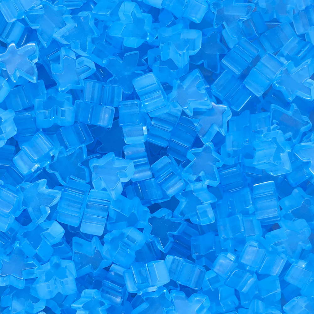 "Sky Blue" (Translucent) Acrylic Mini Meeple