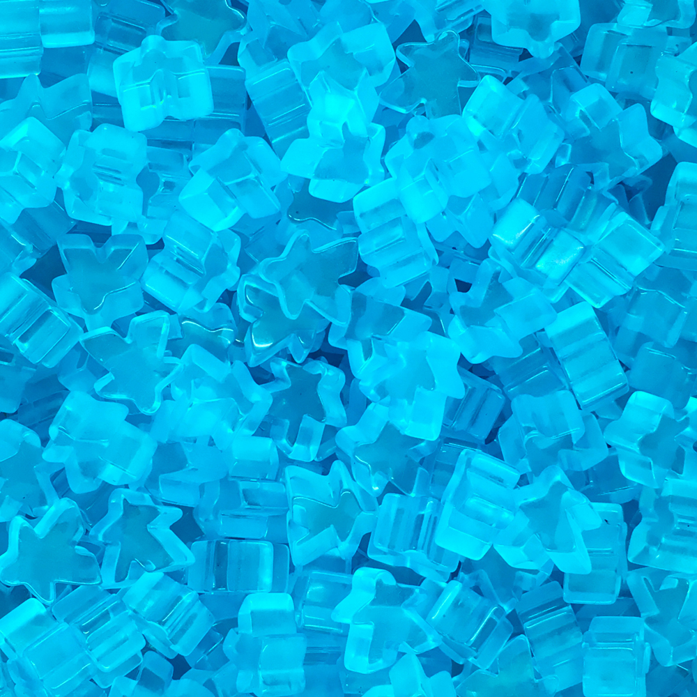 "Turquoise" (Translucent) Acrylic Mini Meeple