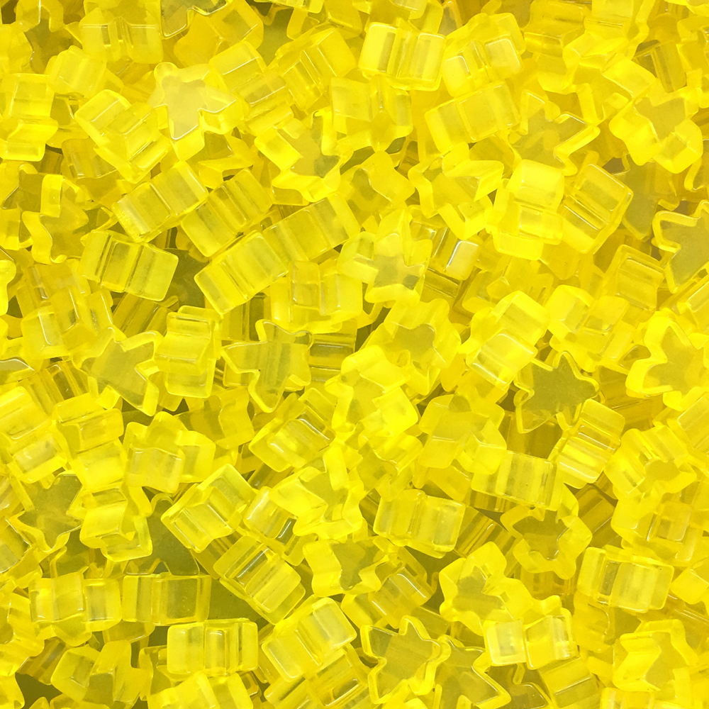 "Yellow" (Translucent) Acrylic Mini Meeple