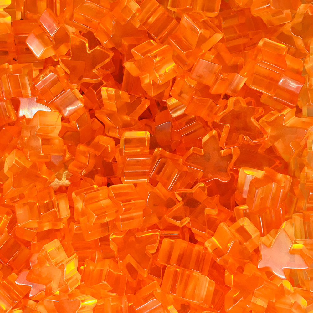 "Orange" (Translucent) Acrylic Meeple