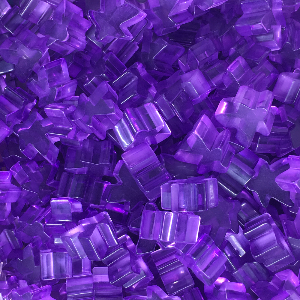 "Purple" (Translucent) Acrylic Meeple